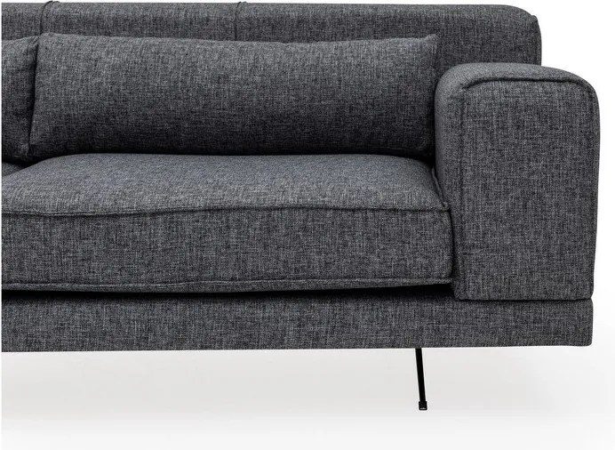 Tmavosivá rohová pohovka Artie Jivago, ľavý roh