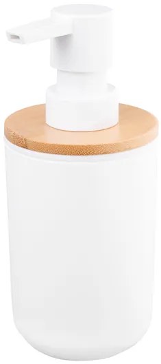 BISK Erga SNOW, dávkovač mydla na postavenie 350ml, biela-hnedá, ERG-07578