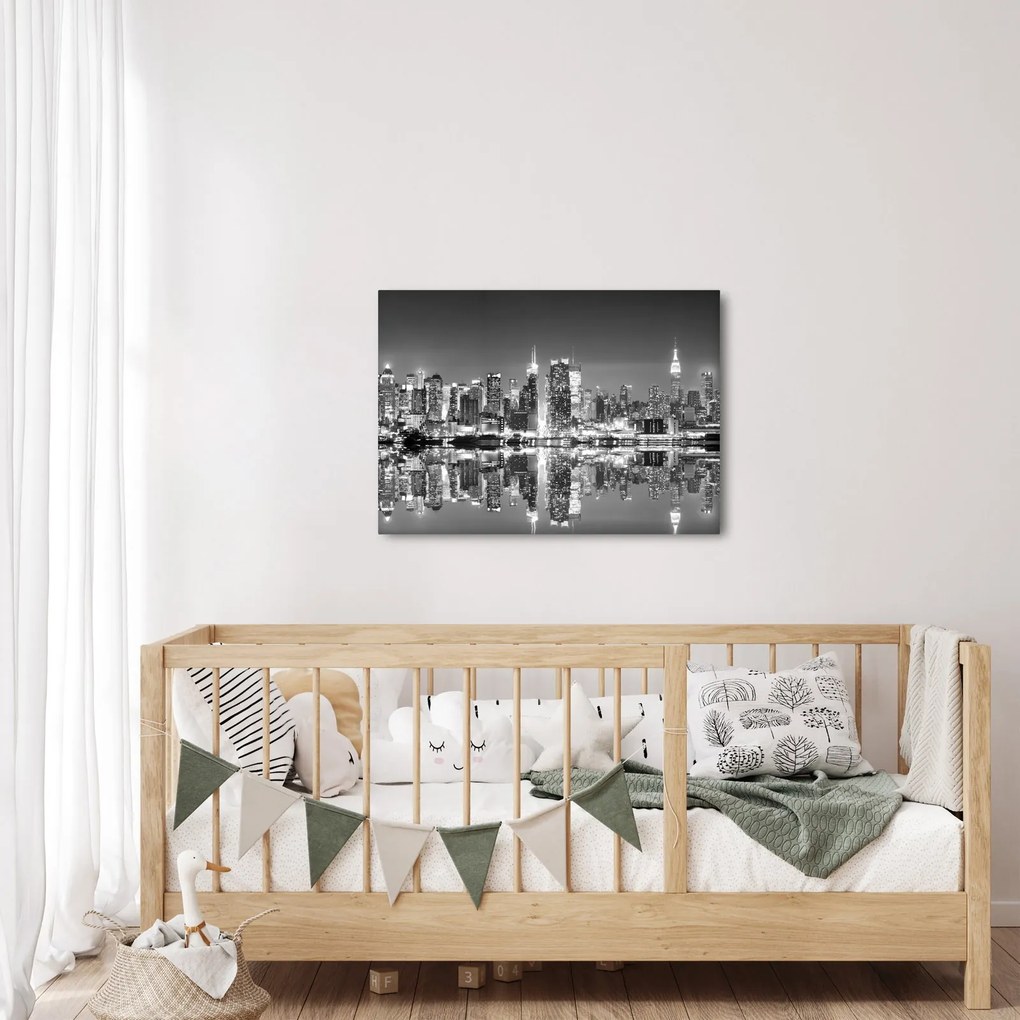 Obraz - New York, čiernobiely (70x50 cm)