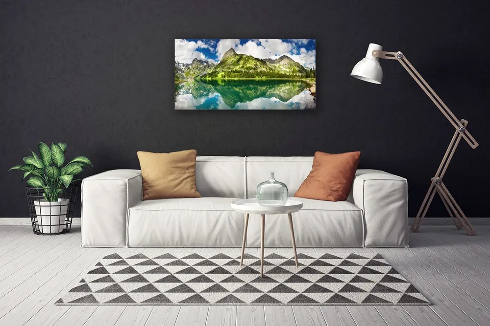 Obraz na plátne Hory jazero príroda 120x60 cm