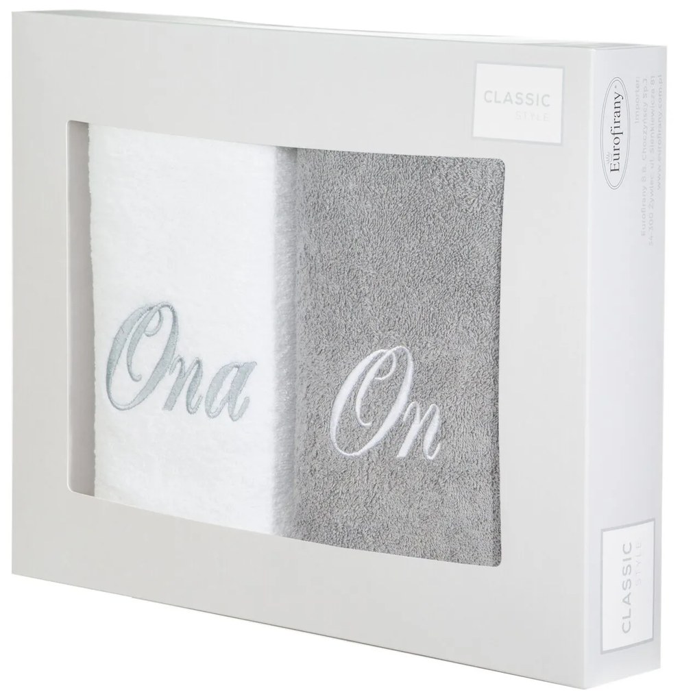 EUROFIRANY FROTÉ UTERÁK ONA ON SADA 2 KS 70X140 CM VIACFAREBNÁ