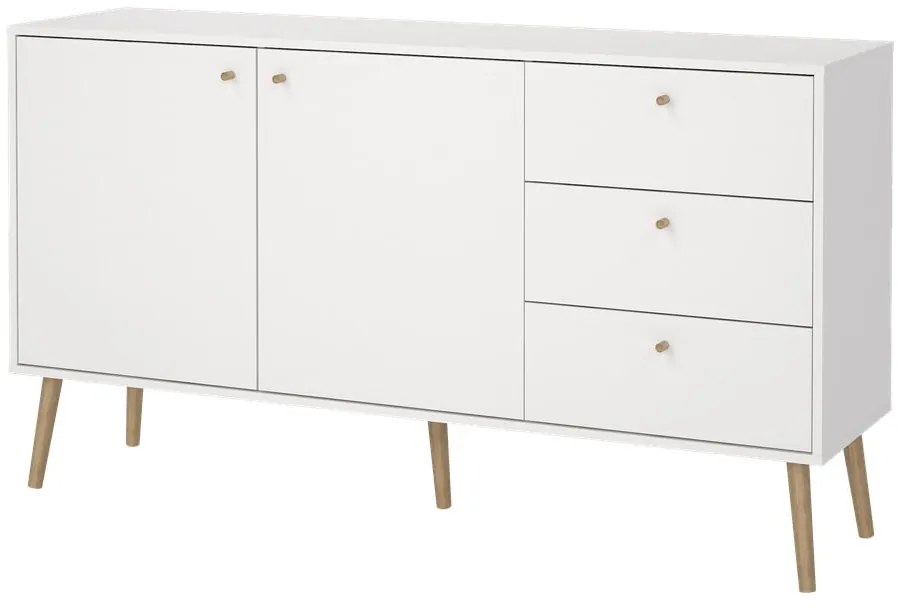 Biela nízka komoda 149x82 cm Bodo – Tvilum