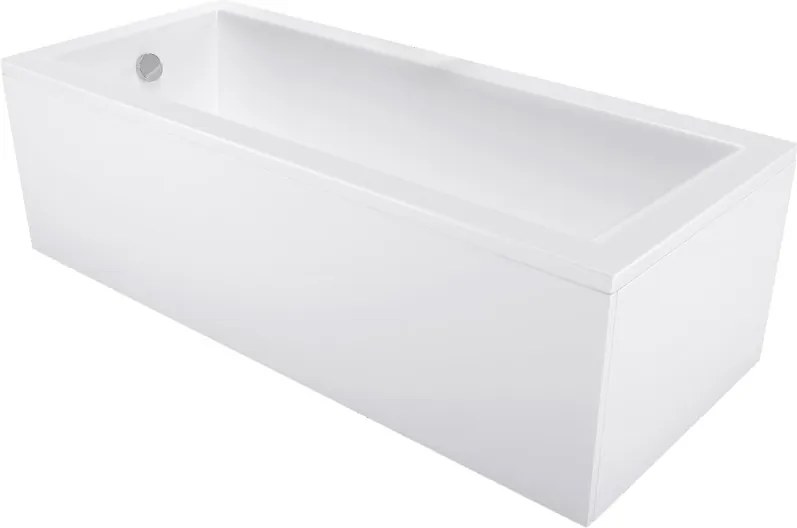 Mexen Cubik obdĺžniková vaňa 190 x 90 cm s krytom, biela - 55031909000X
