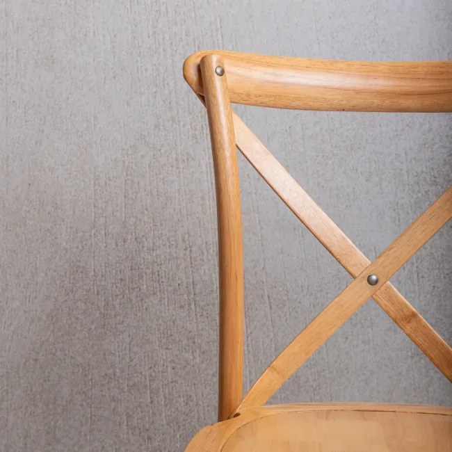 Jedálenská stolička LOSELI drevená / naturálna 712081