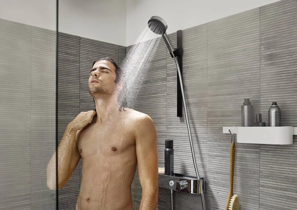 Hansgrohe WallStoris, posuvný jazdec, čierna matná, HAN-27917670