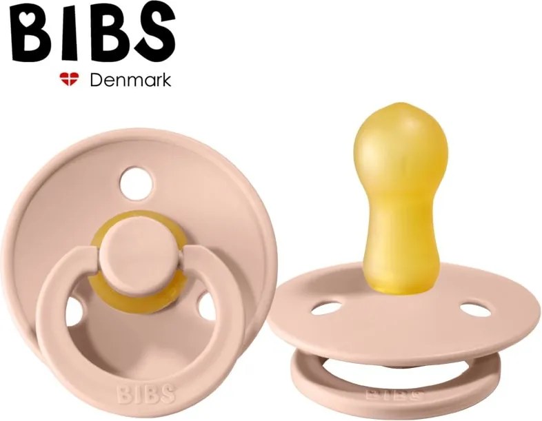 BIBS Cumlík Blush M – prírodný kaučuk pre bábätká (6–12 mes.)
