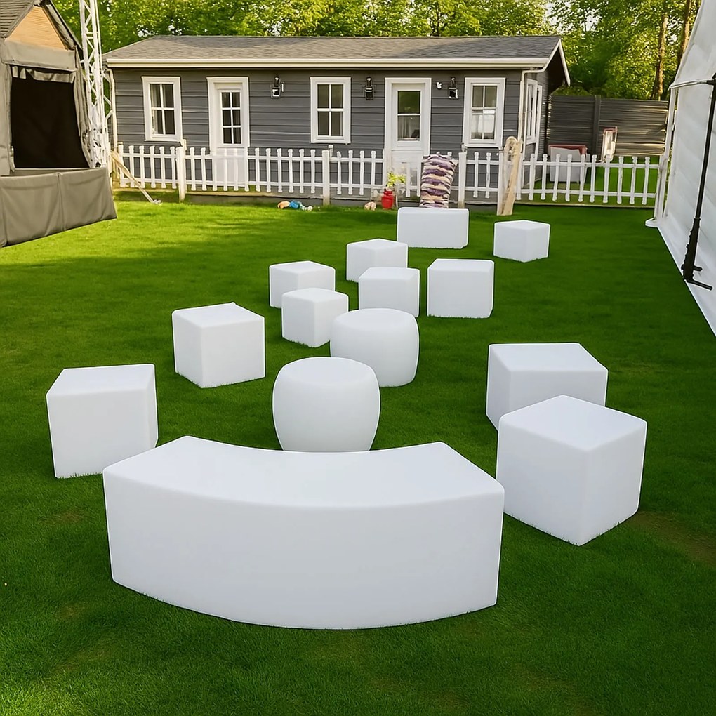 LED svietiaci taburet, 42 x 120 x 44 cm