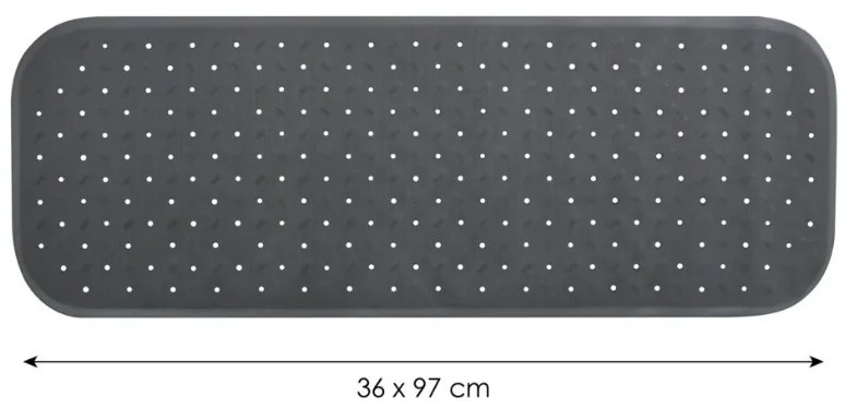 Spirella Protiskluzová podložka do vany CLASSPremium, šedá, 36 x 97 cm
