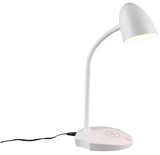 Biela LED stolová lampa (výška 38 cm) Load - Reality