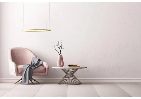 Azzardo AZ4961 -LED Stmievateľný luster na lanku HALO LED/56W/230V pr. 80 cm zlatá