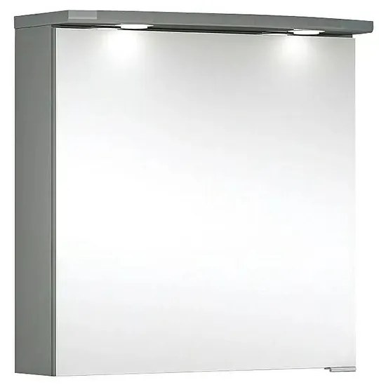 Camargue Orion Zrkadlová skrinka s LED osvetlením, 60 × 67,2 × 26,5 cm, antracit
