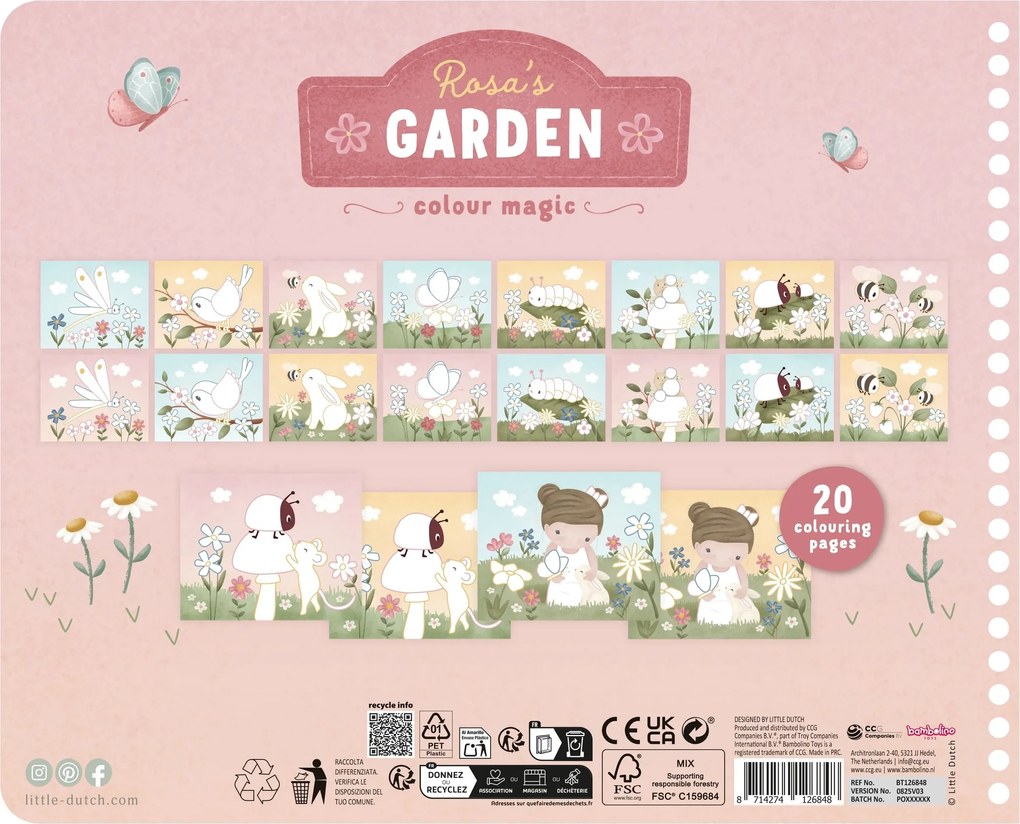 Kniha s vystrihovacími maskami Rosa