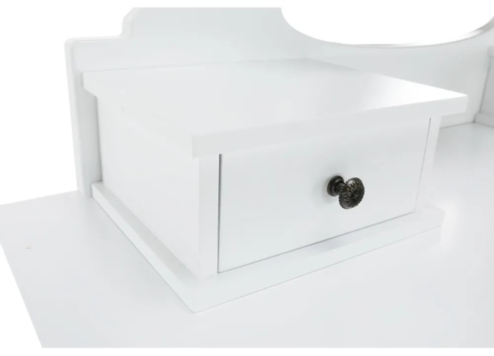 Dekoratívny stolík so stoličkou LINET NEW, biely