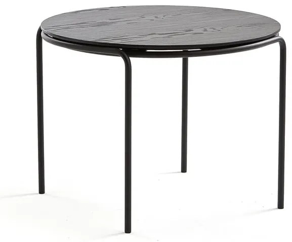 Konferenčný stolík ASHLEY, Ø770 x 530 mm, čierna, čierna