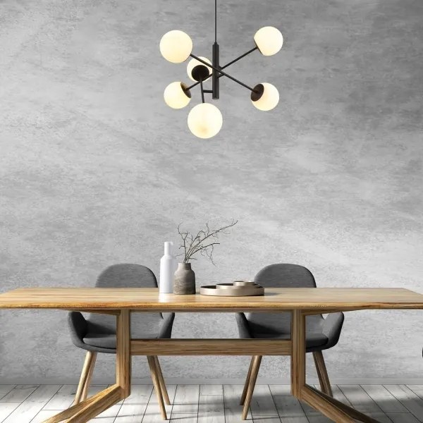 Rabalux 72194 - Luster na lanku MEDUZA 6xE14/20W/230V