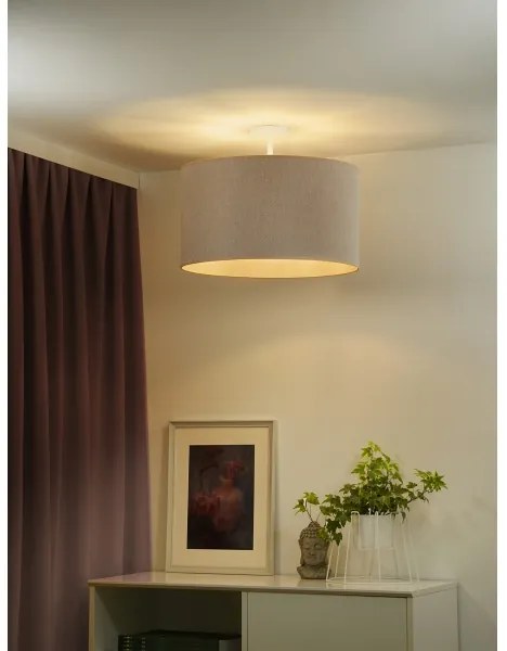 Duolla - Prisadený luster ROLLER ECO RECYCLING 1xE27/15W/230V pr. 45 cm krémová