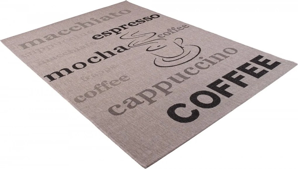 TA Koberec 20220 Strieborná / čierna