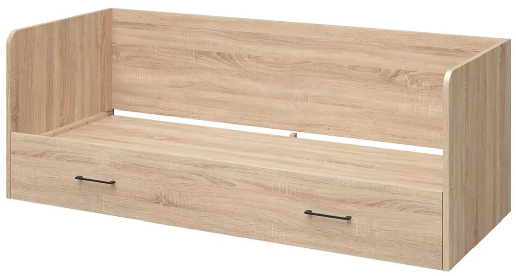 Jednolôžková rozkladacia posteľ 80 cm BRW Tetrix 13 (dub sonoma) (s úl. priestorom). Akcia -35%. Vlastná spoľahlivá doprava až k Vám domov. 1098495