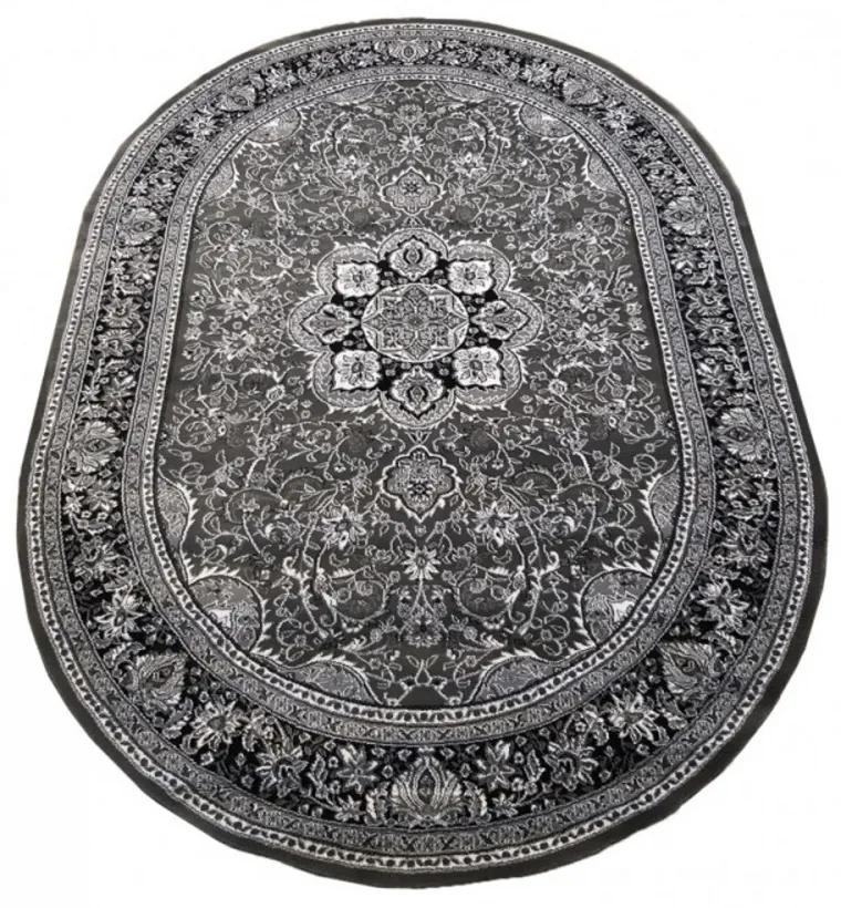 Kusový koberec Manar sivý ovál, Velikosti 160x220cm