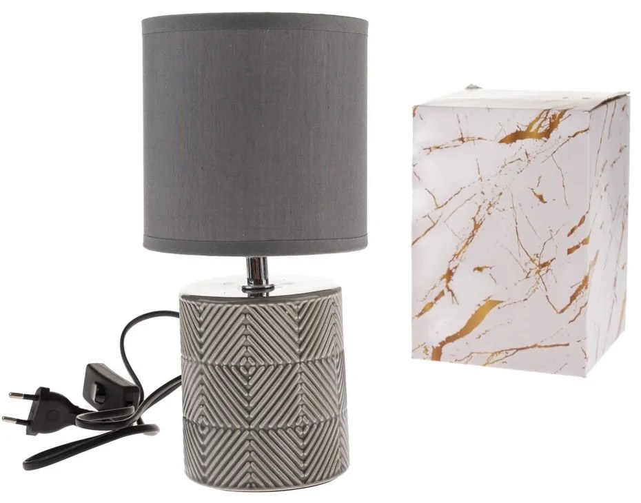 Keramická stolná lampa Dark 27 cm, tmavo šedá