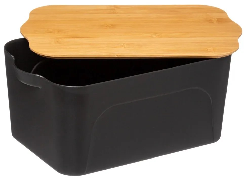 Úložný box Black, 21,5x14x32,5 cm, čierna