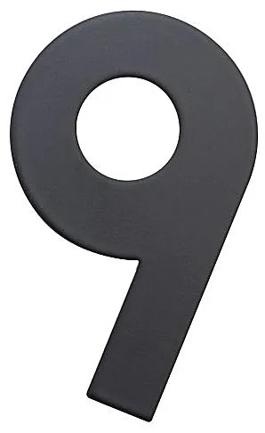 Nerezové číslo v plochom „2D“ prevedení RICHTER RN.75L (čierne), 8, RICHTER Čierna matná