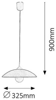 Rabalux CUPOLA RANGE závesné svietidlo 4615