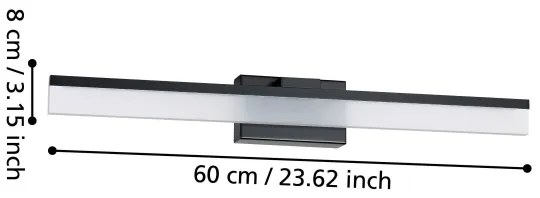 Eglo 900845 - LED Kúpeľňové nástenné svietidlo PALMITAL LED/11W/230V IP44