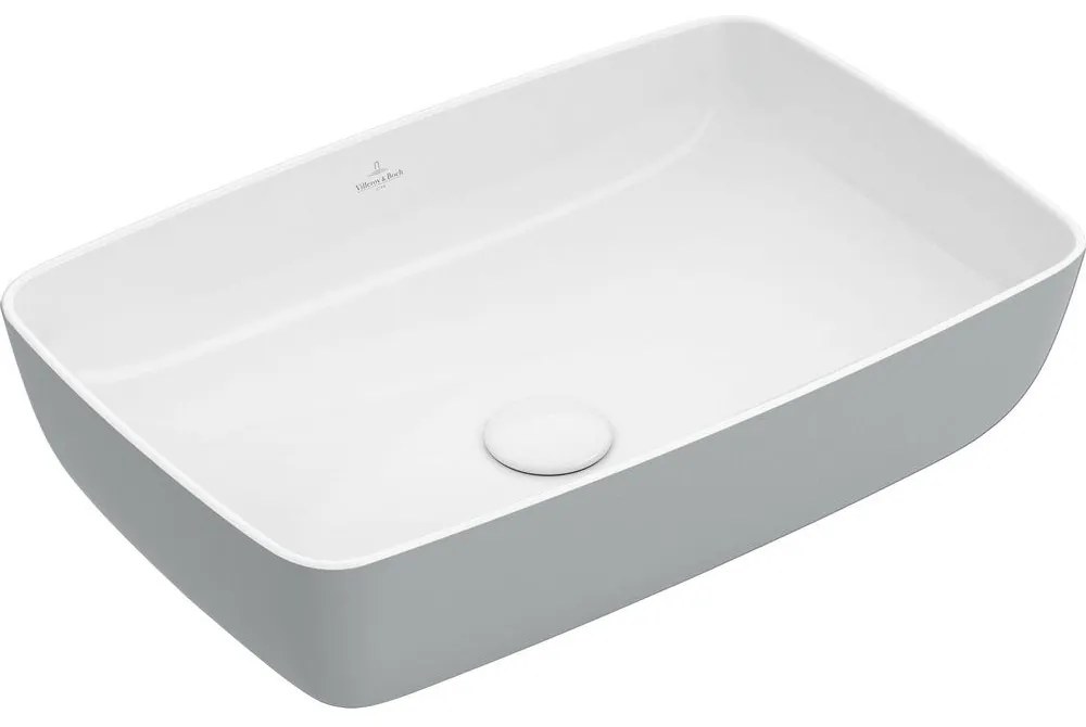 VILLEROY & BOCH Artis obdĺžnikové umývadlo na dosku bez otvoru, bez prepadu, 580 x 380 mm, French Linen, 417258BCT7
