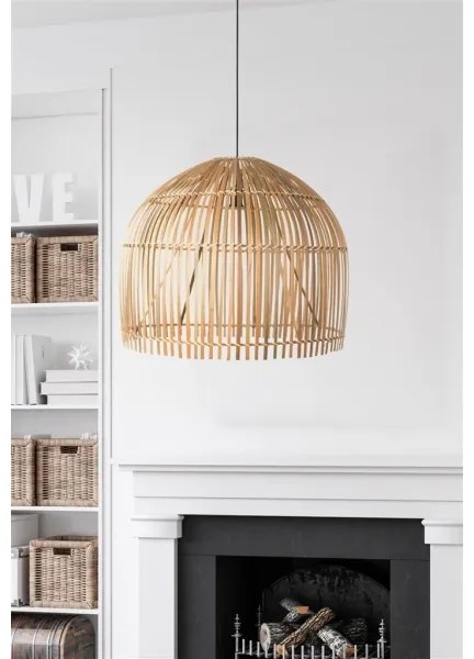 Searchlight 7400CW - Luster na lanku BALI 1xE27/60W/230V pr. 60 cm bambus