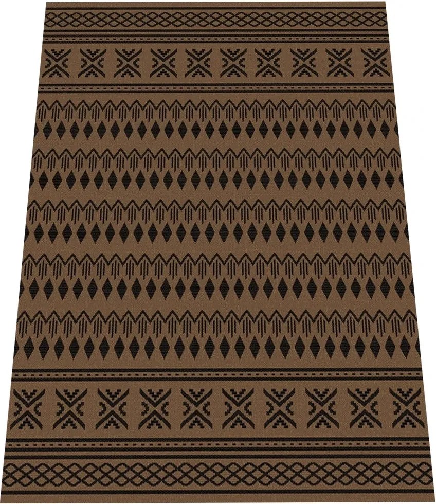 BE Koberec Eqos 0002 BROWN – hnedý obdĺžnikový Rozmer: 80x150 cm