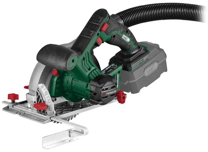 Parkside®  Aku ručná kotúčová píla Phksa 20-Li C4 – bez akumulátora  (100385093)