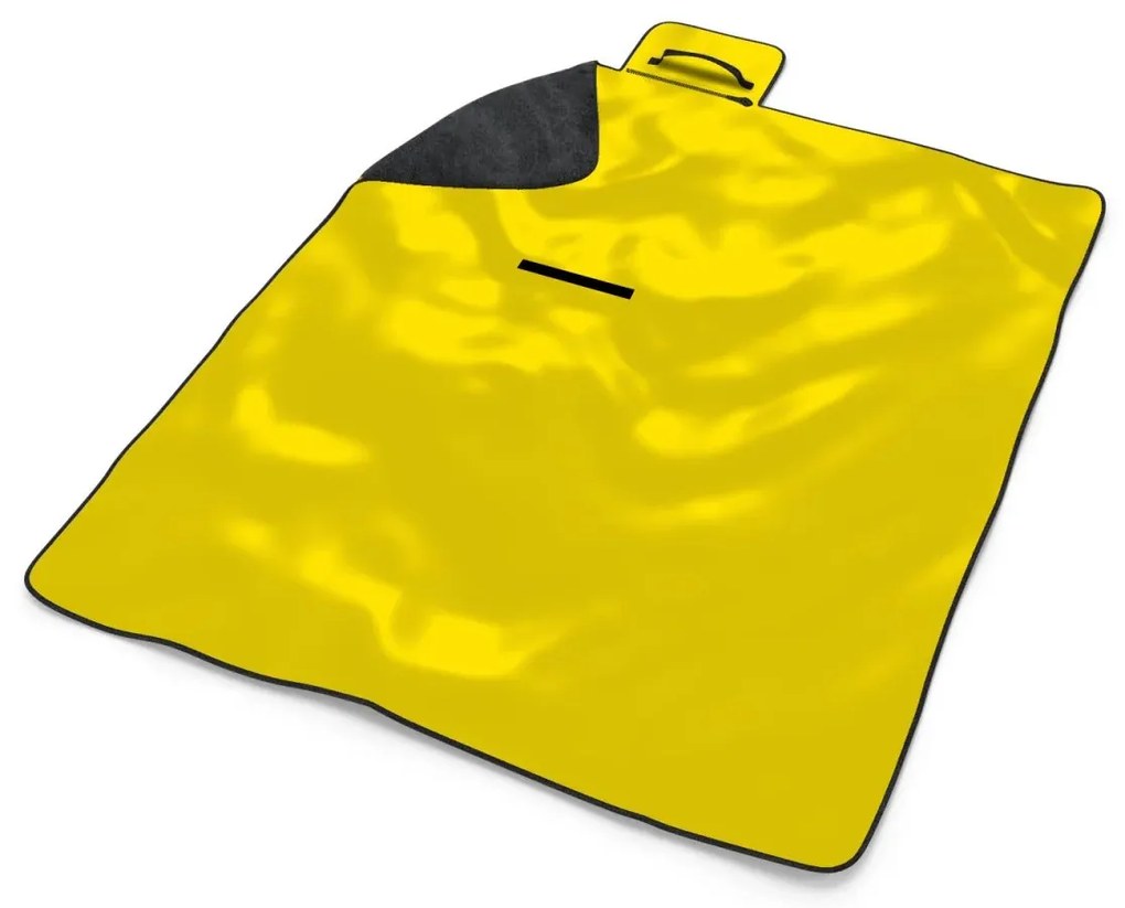 Sablio Plážová deka Žltá 2: 200x140 cm