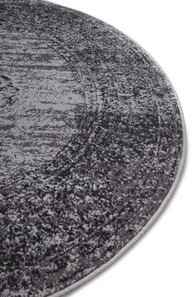 Hanse Home, Kusový koberec Gloria 105520 Mouse kruh, 160x160 (priemer) kruh, šedá, chodba / predsieň