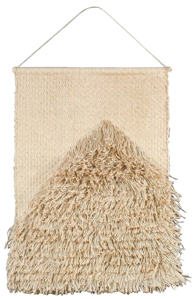 Jutová zapletanie závesná tapisérie v prírodnej svetlejšie farbe - 60 * 90 * 2cm