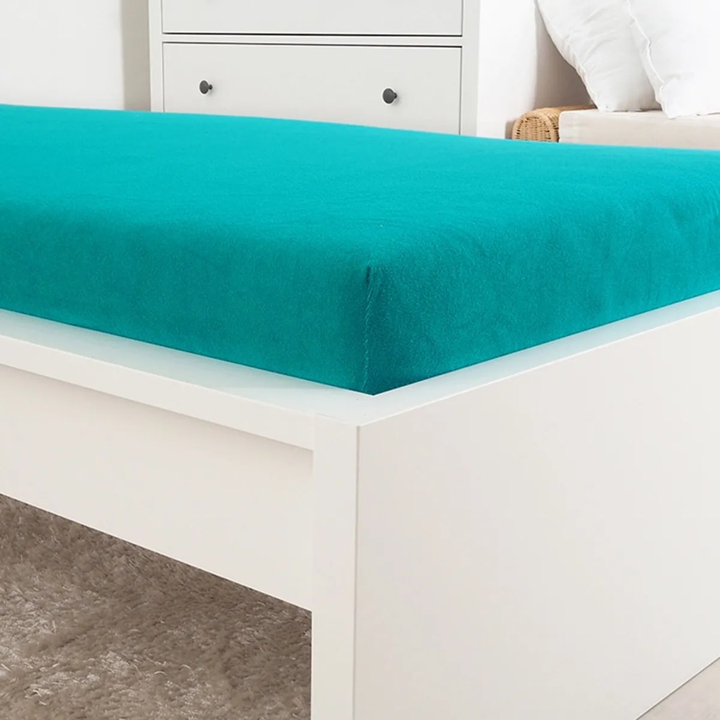4Home froté prestieradlo Ideál zelený tyrkys, 90 x 200 cm