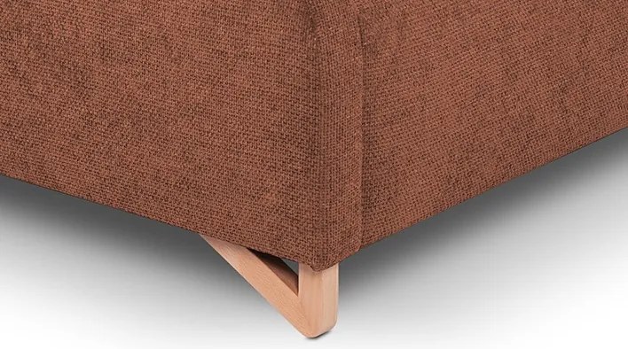 Posteľ Flamingo 180x200 cm, tehlová štruktúrovaná tkanina