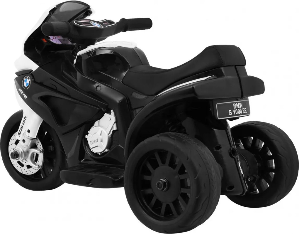 Ramiz BMW S1000 RR Mini motorka na batérie pre deti Čierna + 3 kolesá + zvuky + LED