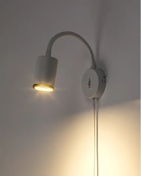 Rabalux 73110 - Nástenné bodové svietidlo NOLIE 1xGU10/15W/230V biela