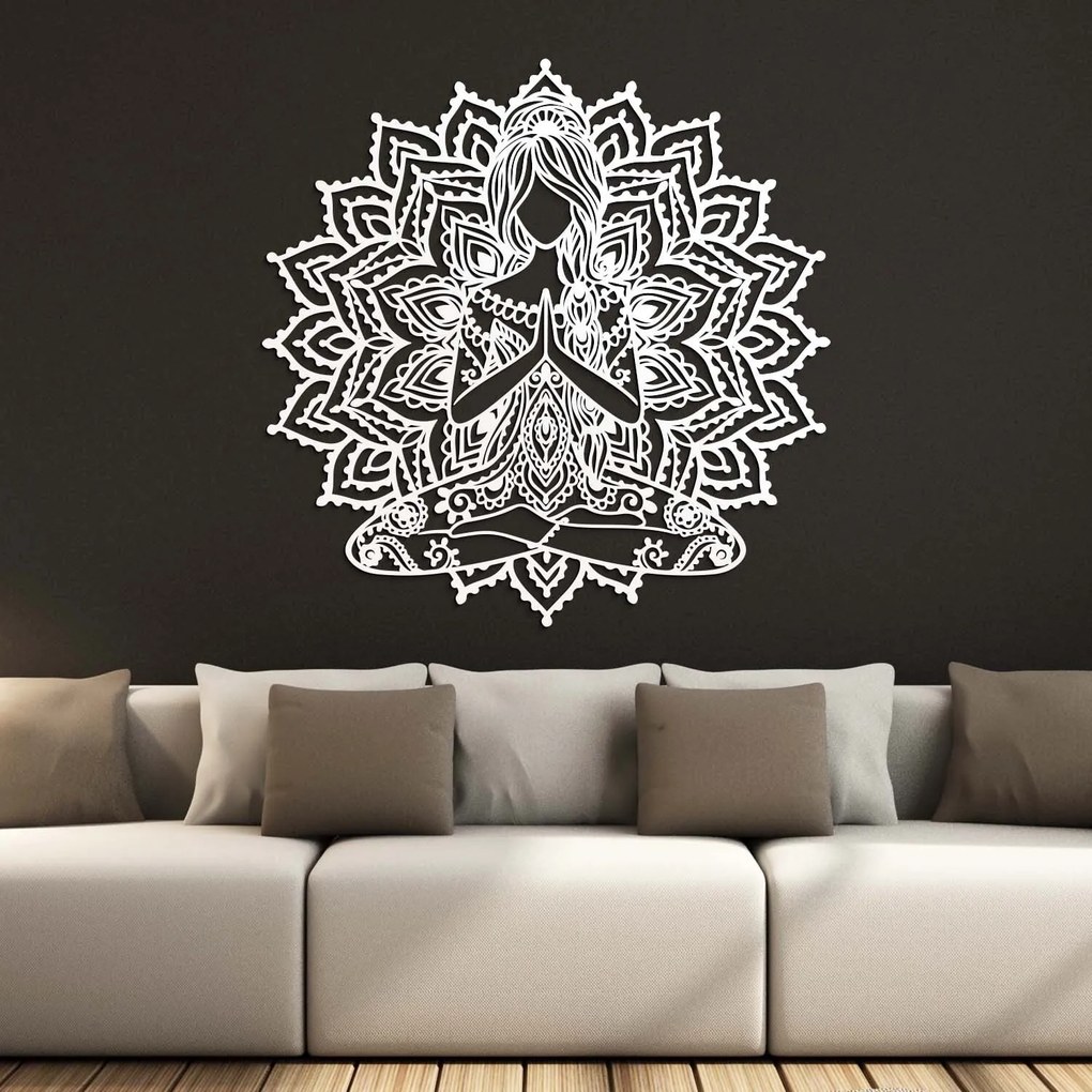 DUBLEZ | Boho mandala na stenu - Jogínka | Obraz