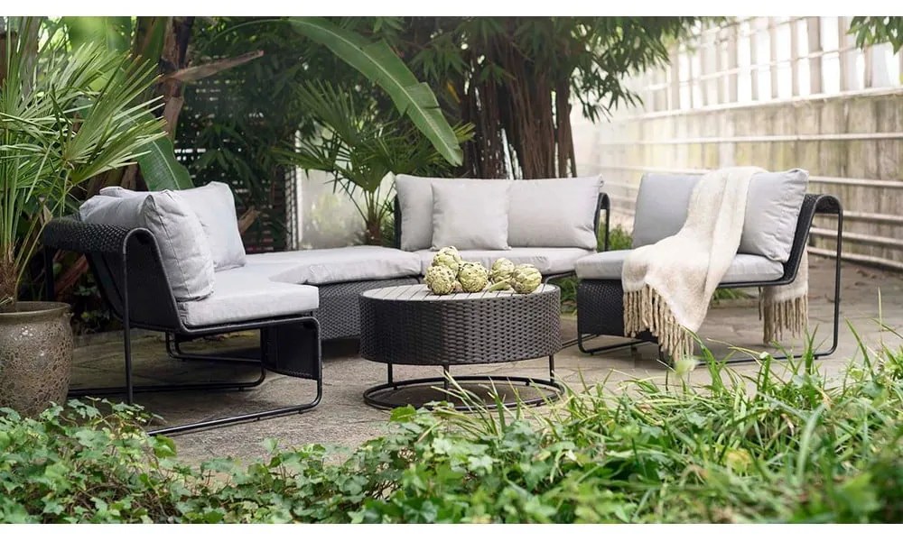 Sivý záhradný lounge set pre 5 Rindal - Bonami Selection