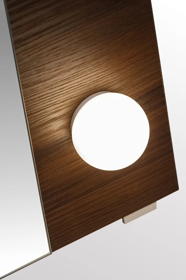 Nástěnné LED zrcadlo Dorothy 80 cm dub ristretto