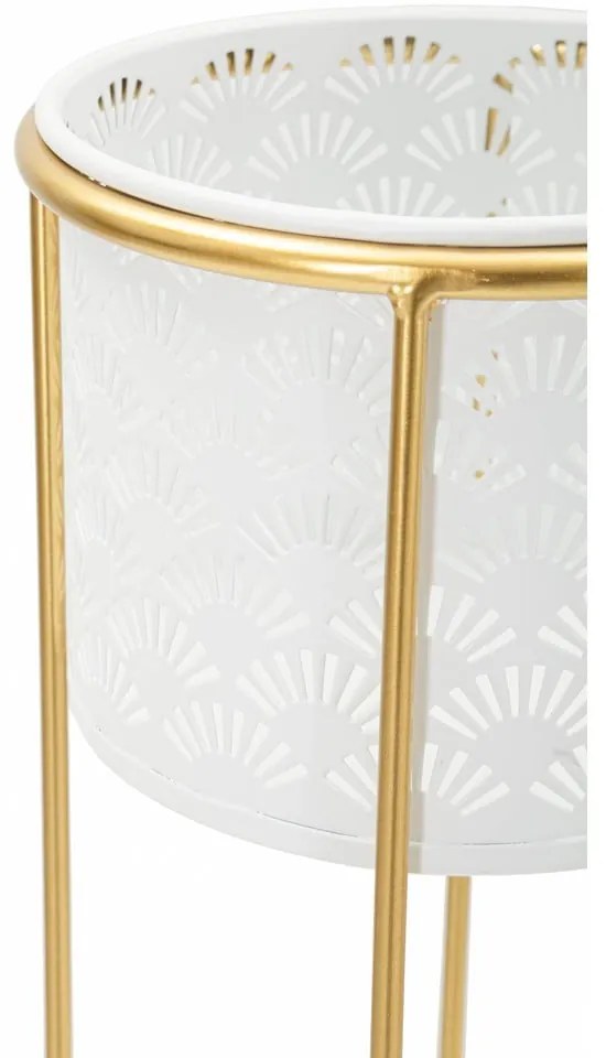 Kovové stojany na kvety 2 ks ø 17 cm (výška 46 cm) Whity – Mauro Ferretti