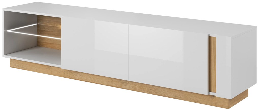 Dvojdverový TV stolík Penny - biely
