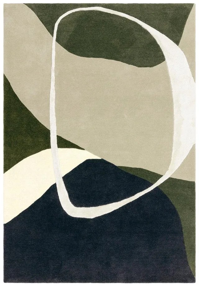 Zelený ručne tkaný vlnený koberec 200x300 cm Matrix – Asiatic Carpets