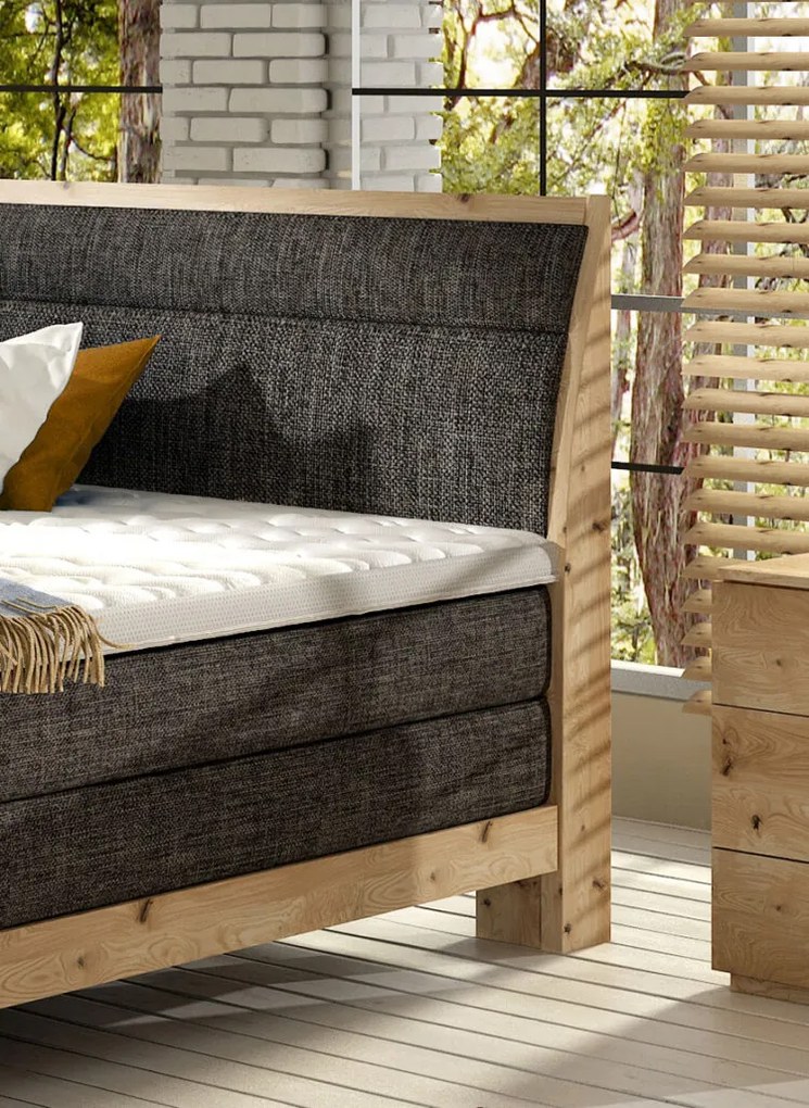 Boxspring posteľ massiv wood NANCY