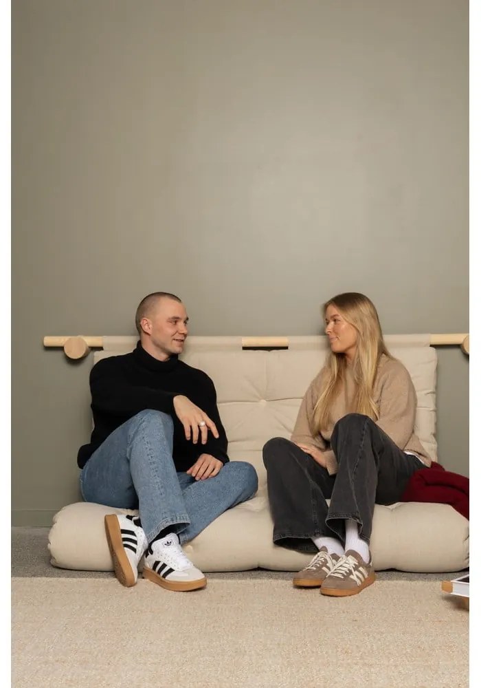 Svetlohnedá menčestrová rozkladacia pohovka 135 cm Hooked – Karup Design