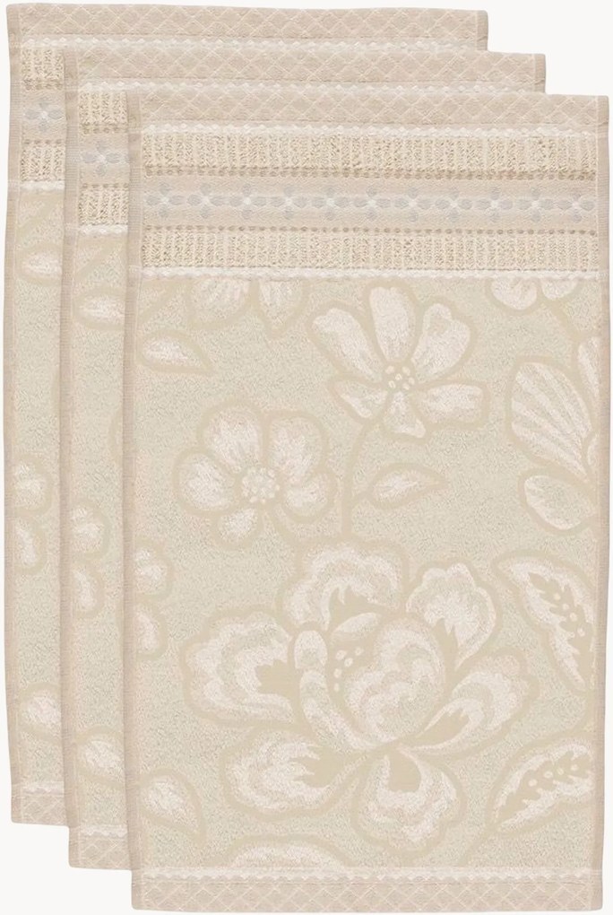 Uteráky pre hostí z bavlneného froté Jasmin Jacquard, 3 ks