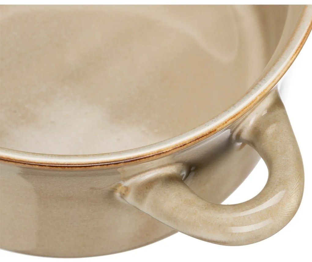 Kameninová miska na polievku Soup 500 ml béžová
