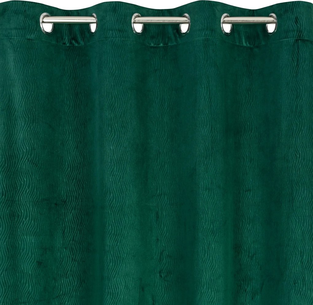 ZATEMŇOVACÍ ZÁVES NA KRÚŽKOCH LILI 140X250 CM ZELENÁ